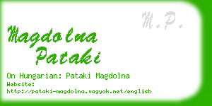 magdolna pataki business card